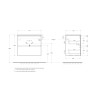 База под раковину подвесная BELBAGNO UNO-700-2C-SO-AO