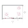Душевой уголок BELBAGNO MARINO-2-AH-1-150/100-C-Cr