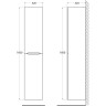 Пенал подвесной Rovere Rustico BELBAGNO ACQUA ACQUA-1600-2A-SC-RR-P